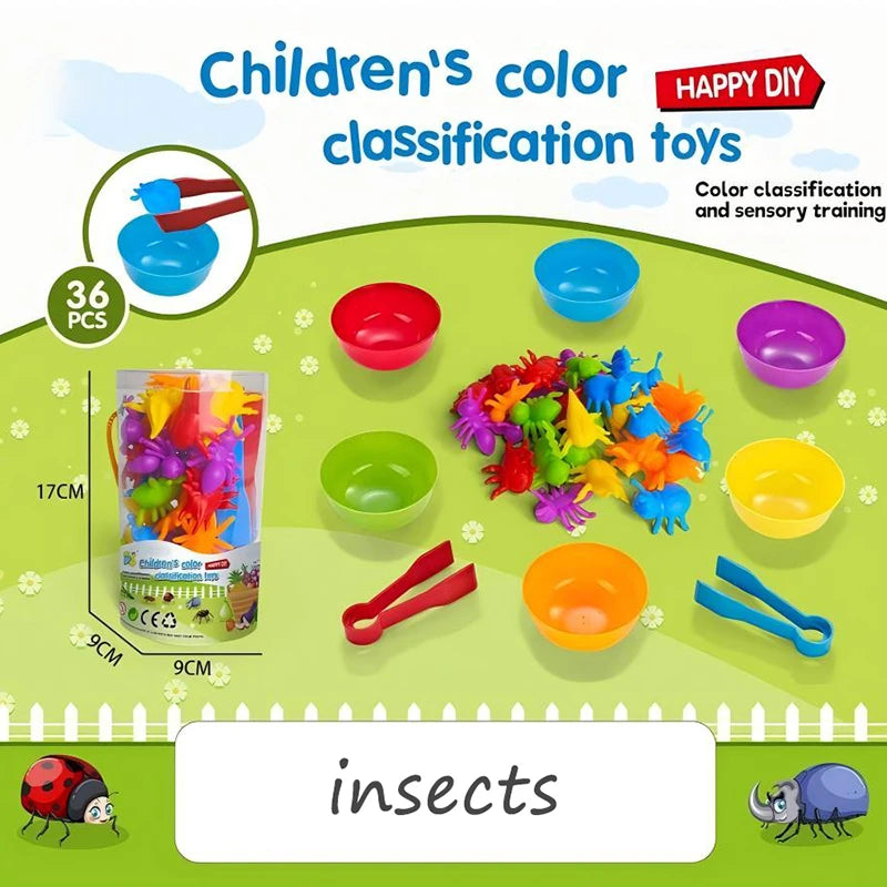 Montessori Colorful Counting Animals