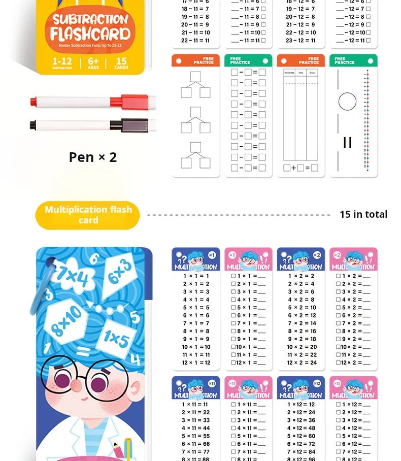 Fraction Learning Flashcards