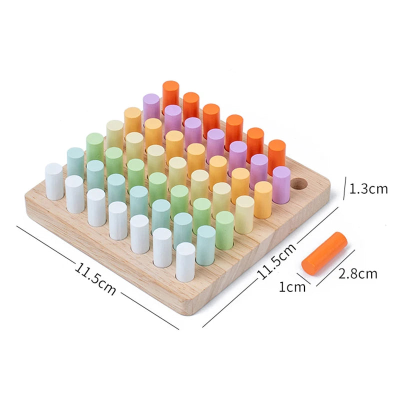 Colorful Wooden Plugboard