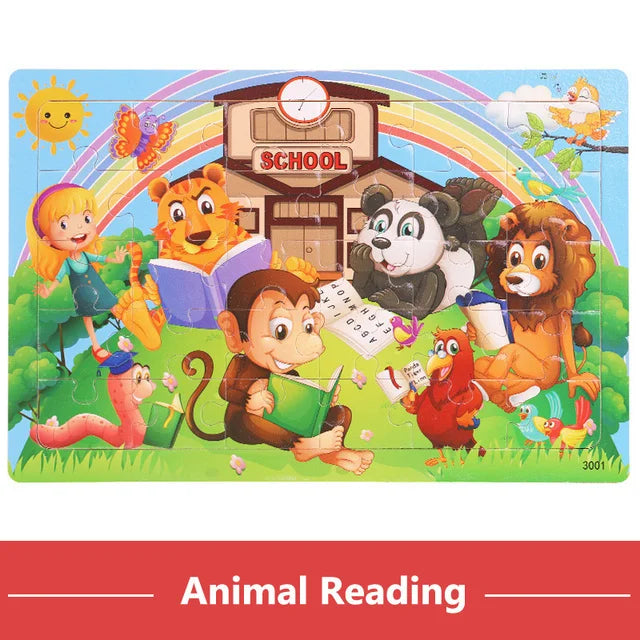 Wooden Cartoon Puzzles