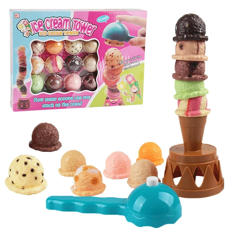 Number Matching Ice Cream Stack