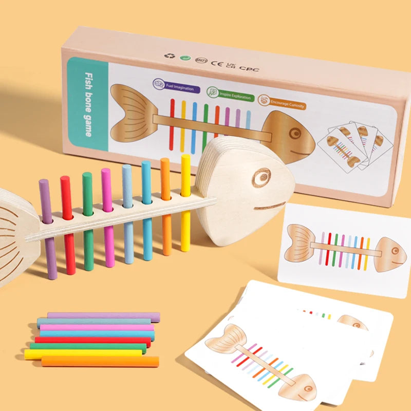 Fishbone Color Matching Wooden Balance