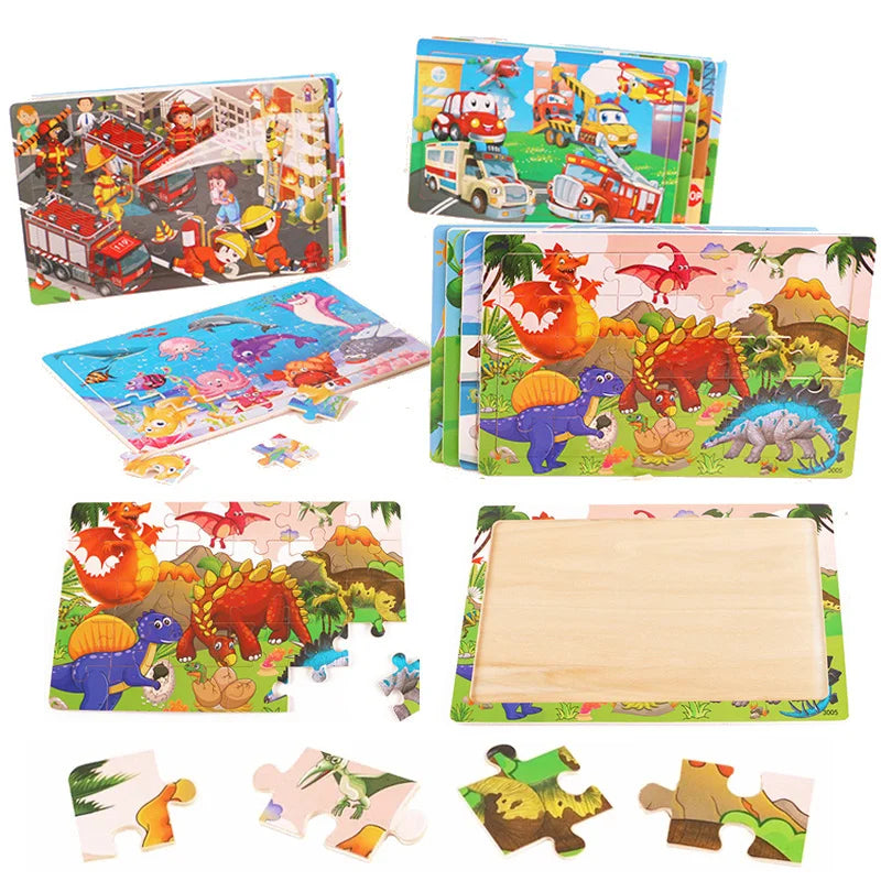 Wooden Cartoon Puzzles