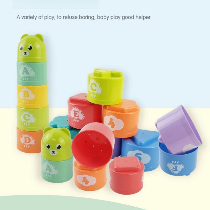 Numbers & Letters Stacking Cups