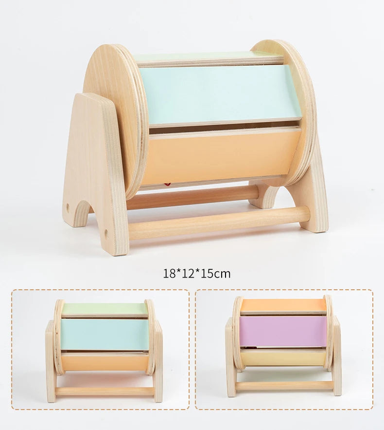 Montessori Macaroon Color Spinning Coin Box