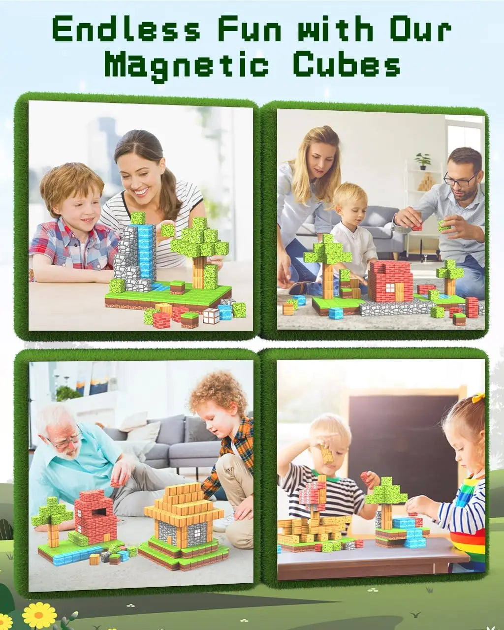 100PCS Magnetic Building Blocks
