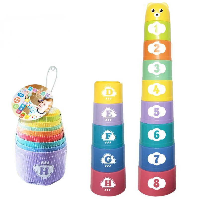 Numbers & Letters Stacking Cups