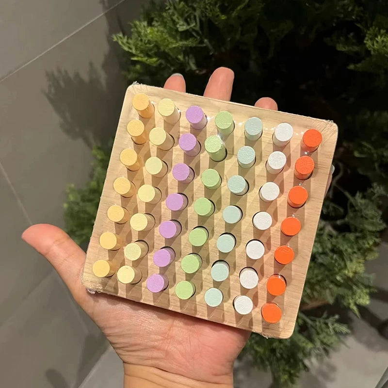Colorful Wooden Plugboard
