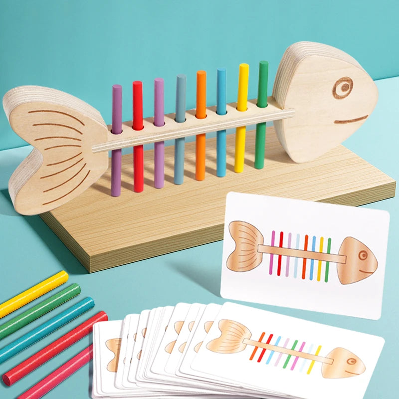 Fishbone Color Matching Wooden Balance