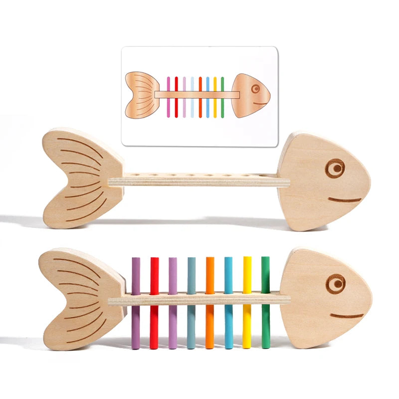 Fishbone Color Matching Wooden Balance