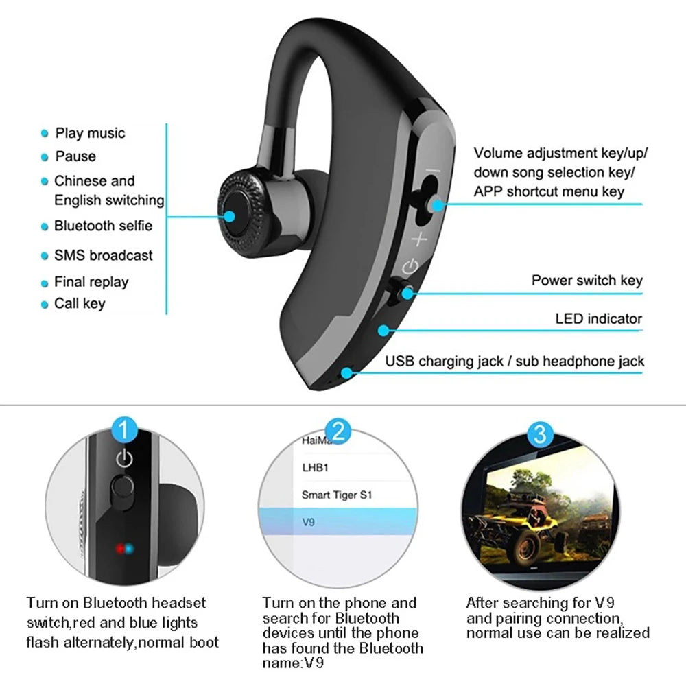 Bluetooth HD Earphone With Mic