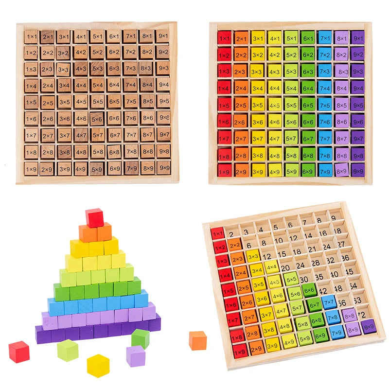 Montessori Wooden Multiplication Table