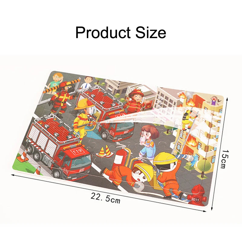 Wooden Cartoon Puzzles