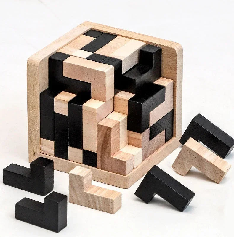 3D Cube Interlocking Puzzle