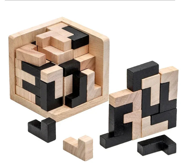 3D Cube Interlocking Puzzle