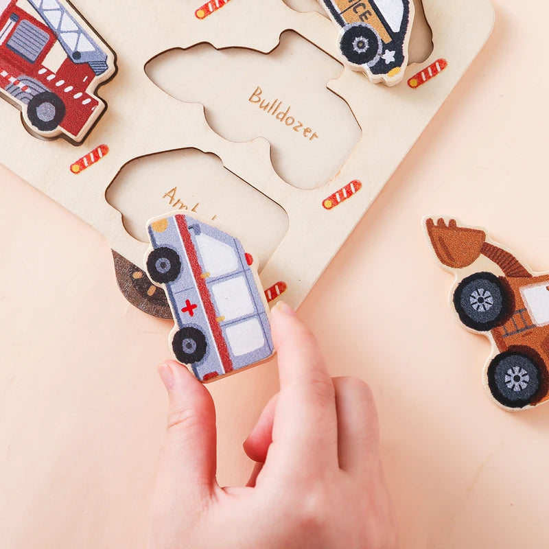 Car & Farm Animal 3D Wooden Puzzle
