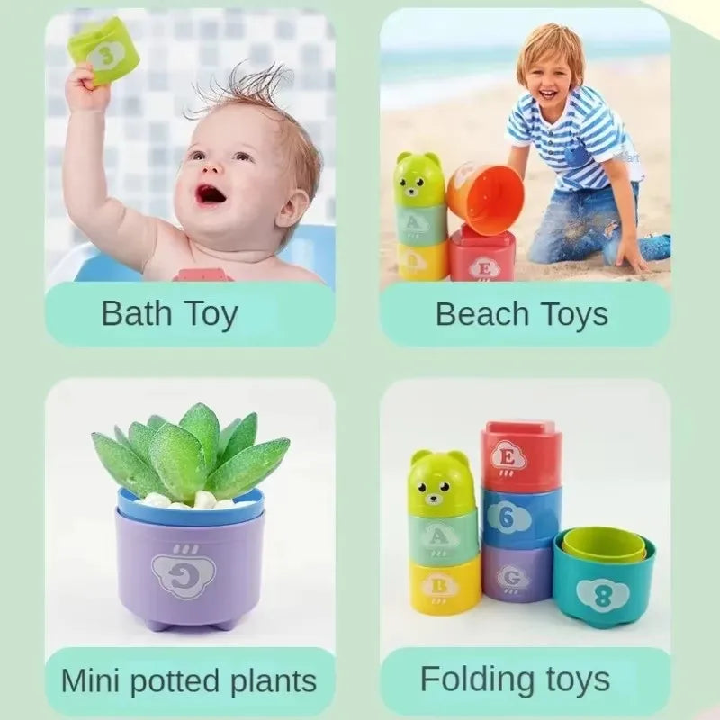 Numbers & Letters Stacking Cups