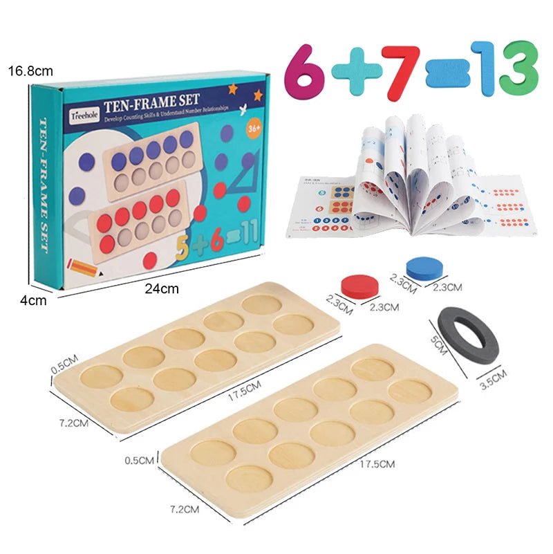 Montessori Ten-Frame Math Toy