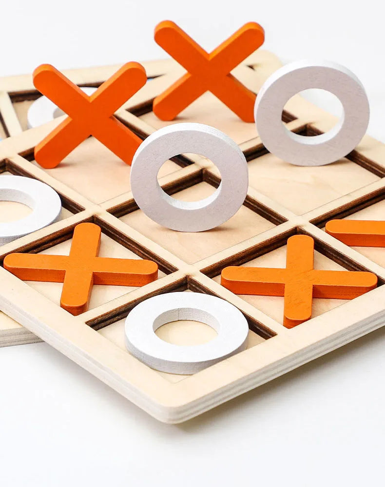 Tic-Tac-Toe Wooden Board Game