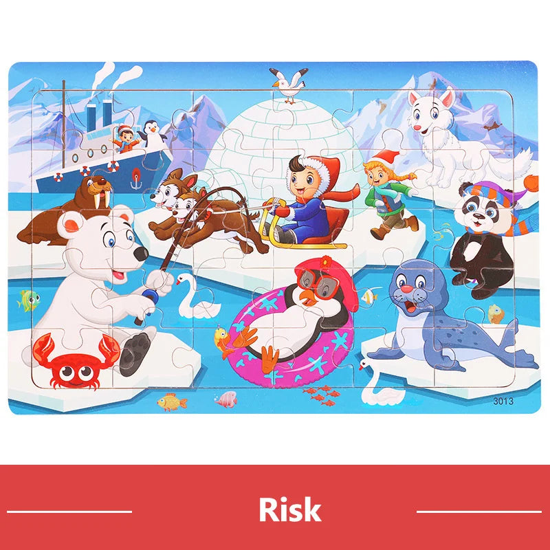 Wooden Cartoon Puzzles