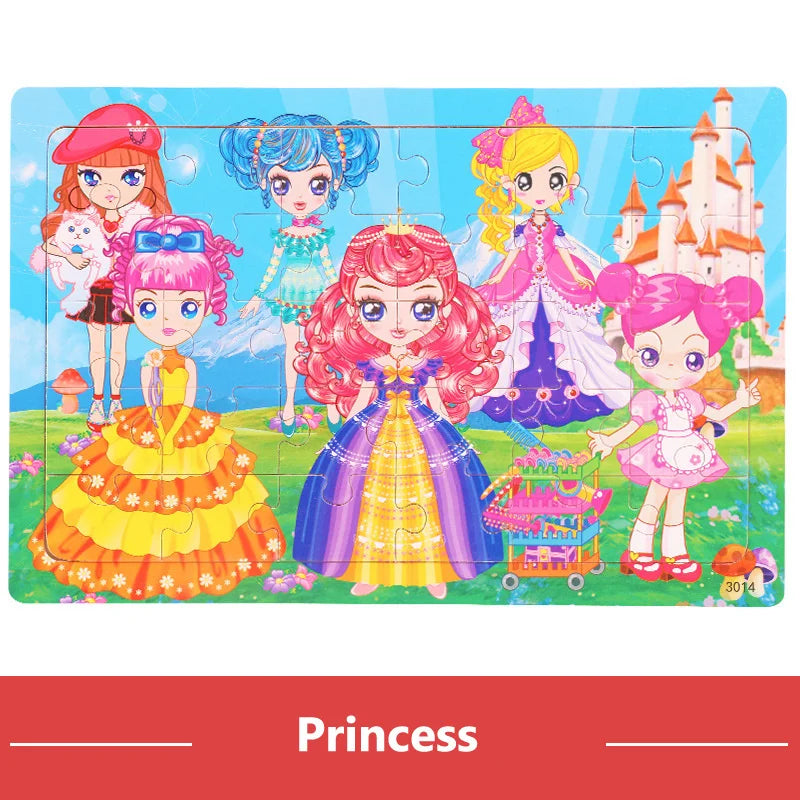 Wooden Cartoon Puzzles