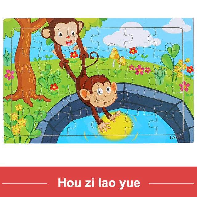 Wooden Cartoon Puzzles