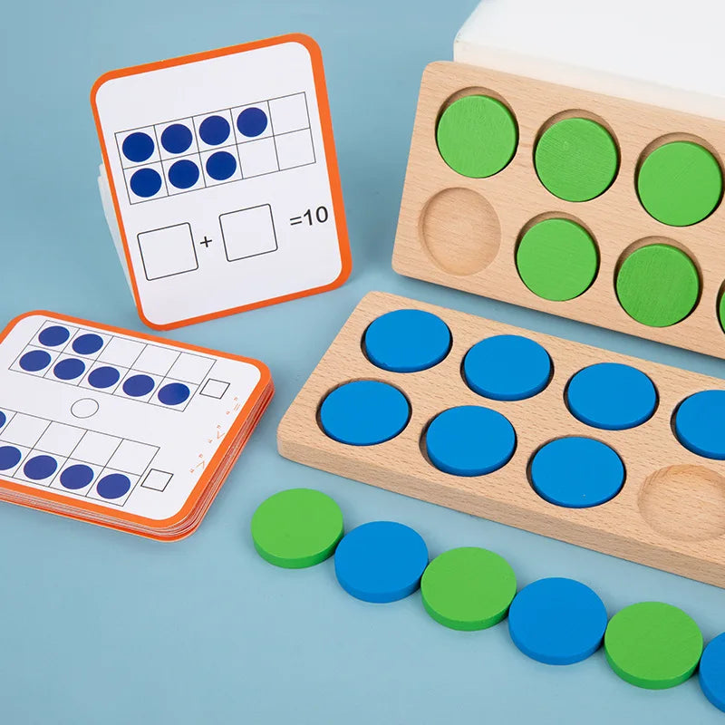 Montessori Ten-Frame Math Toy