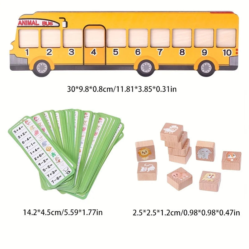 Bus Maths Matching Puzzle