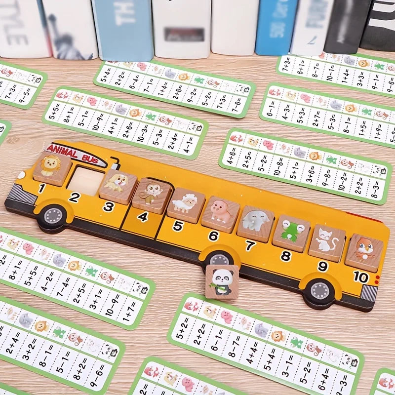 Bus Maths Matching Puzzle