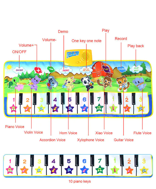 Multifunctional Music Piano Mat