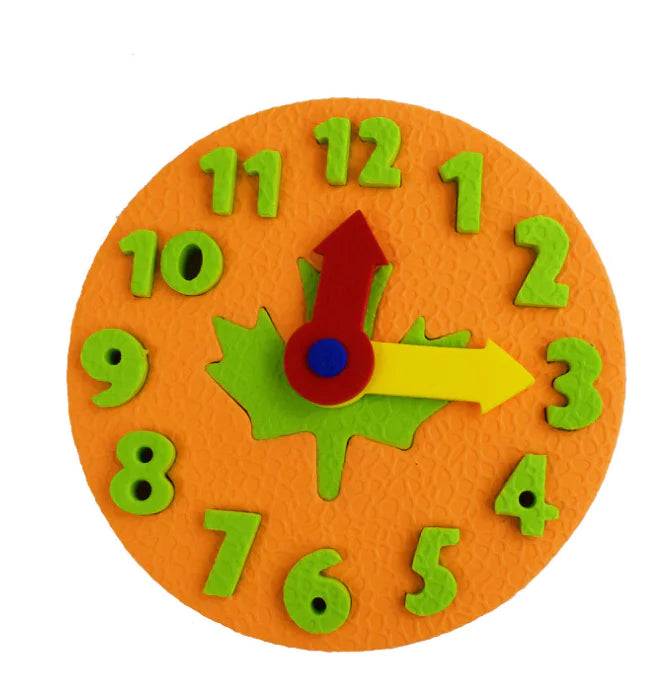 EVA Clock Puzzle Blocks for Time Learning