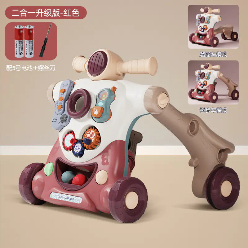 Multifunctional Baby Walker with Anti-Tip Design