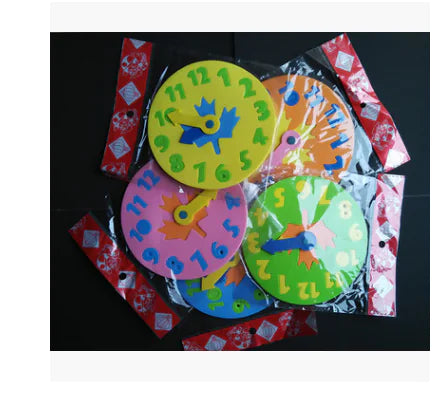 EVA Clock Puzzle Blocks for Time Learning