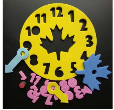 EVA Clock Puzzle Blocks for Time Learning