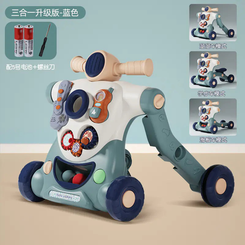 Multifunctional Baby Walker with Anti-Tip Design