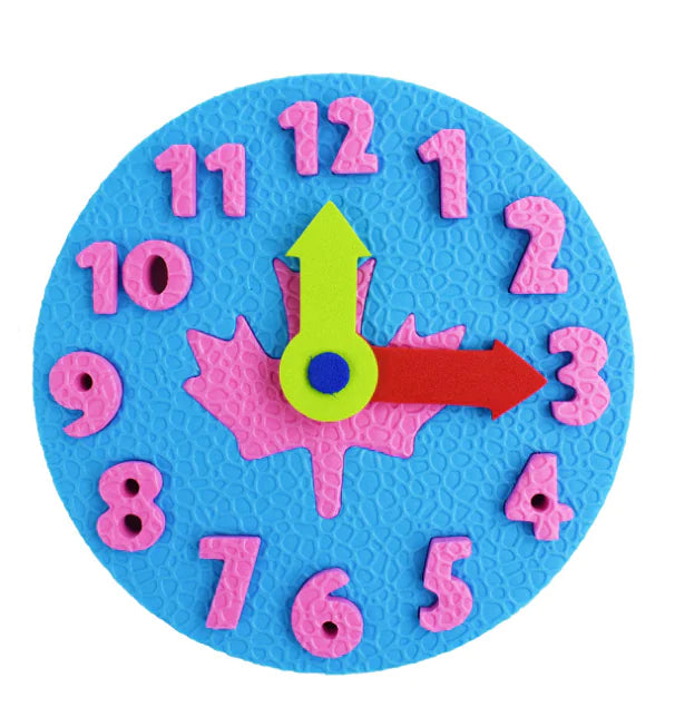 EVA Clock Puzzle Blocks for Time Learning