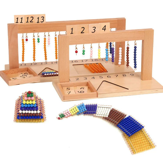 Montessori Numbers 1-9 Beaded Frame
