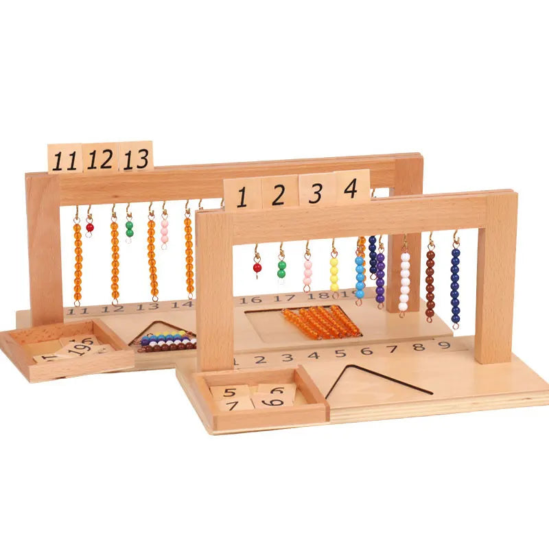 Montessori Numbers 1-9 Beaded Frame