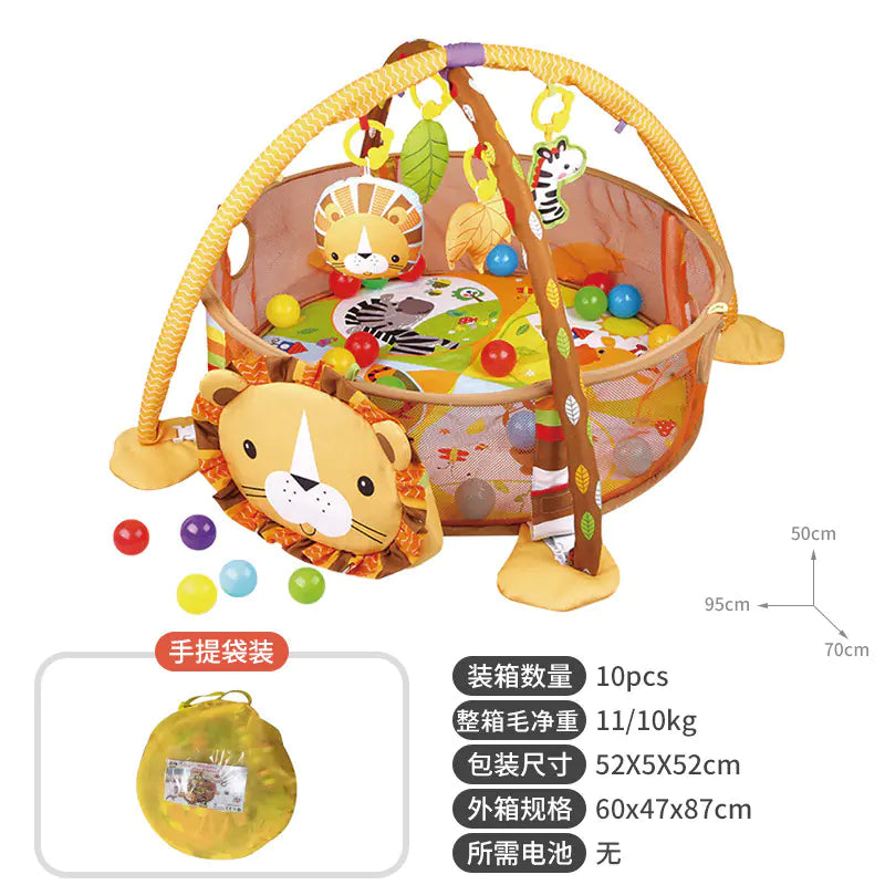 Baby Play Gym with Ocean Balls and Activity Fence