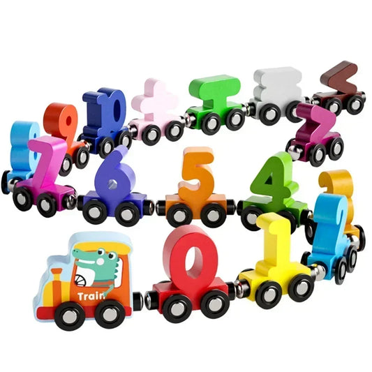 12PCS Magnetic Dinosaur Number Train