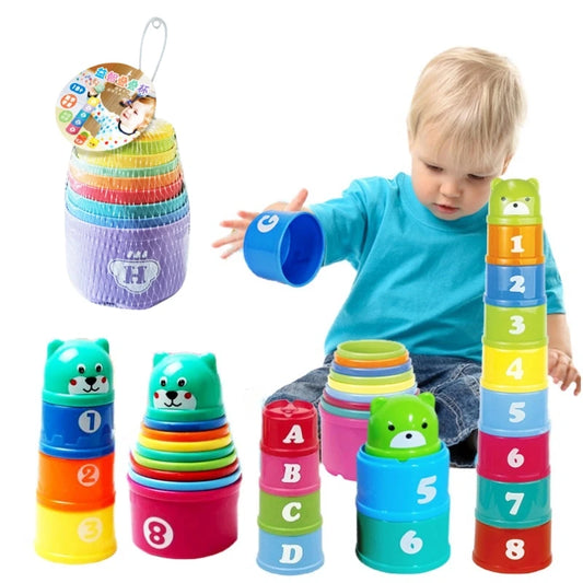 Numbers & Letters Stacking Cups