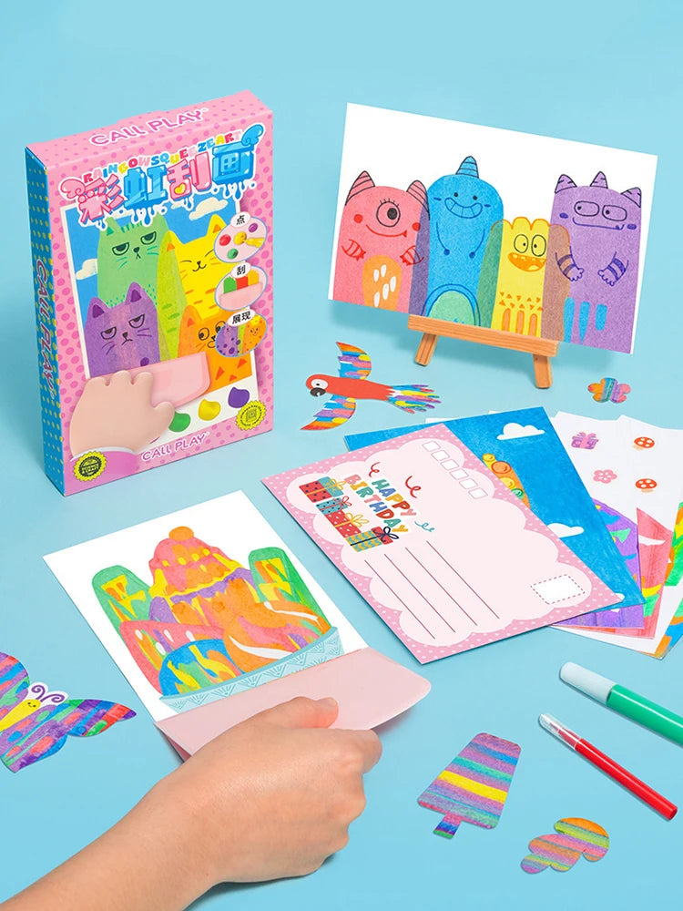 Kids Paint Color Scratch Kit