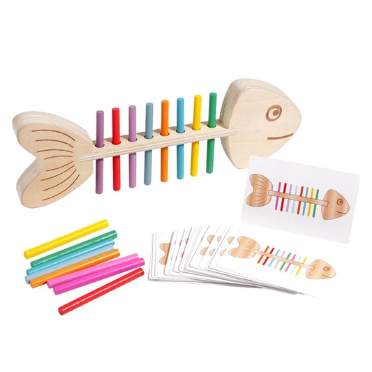 Fishbone Color Matching Wooden Balance