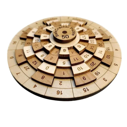Turntable Wooden Number Puzzle IQ