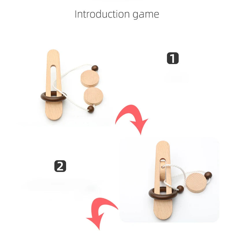 Wooden Lock Brain Teaser (IQ)