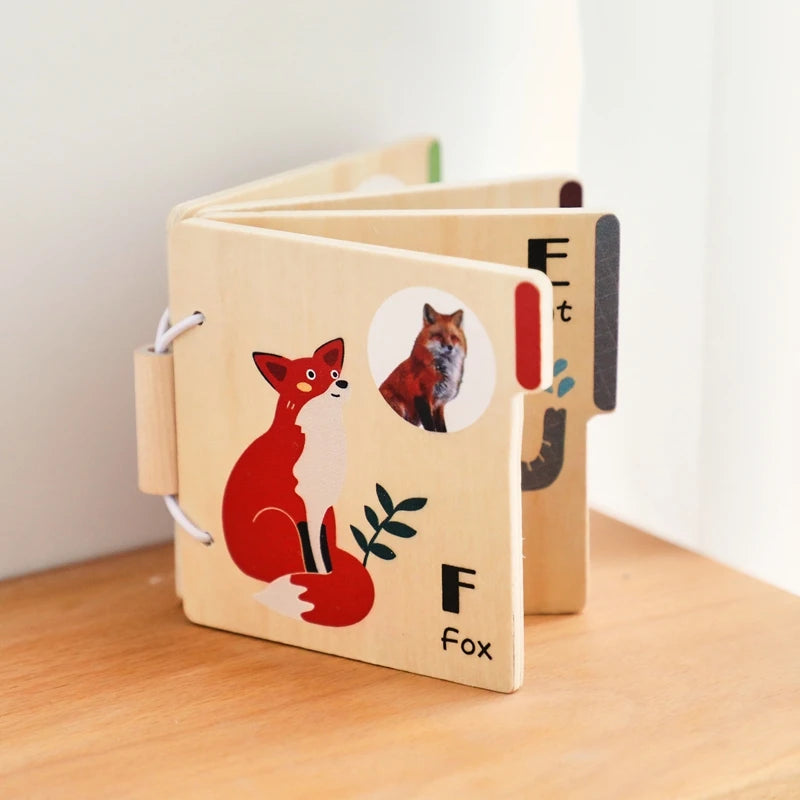Learning Wooden Animals Book