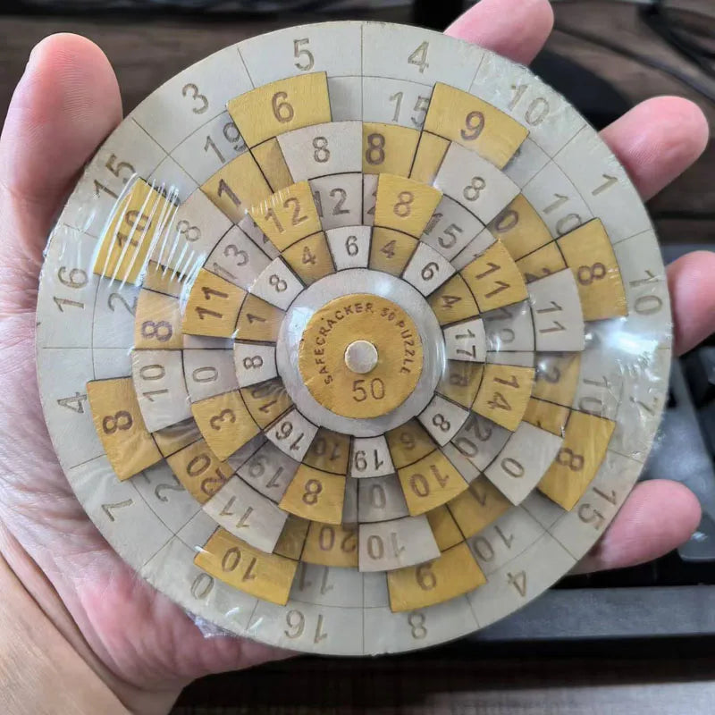 Turntable Wooden Number Puzzle IQ