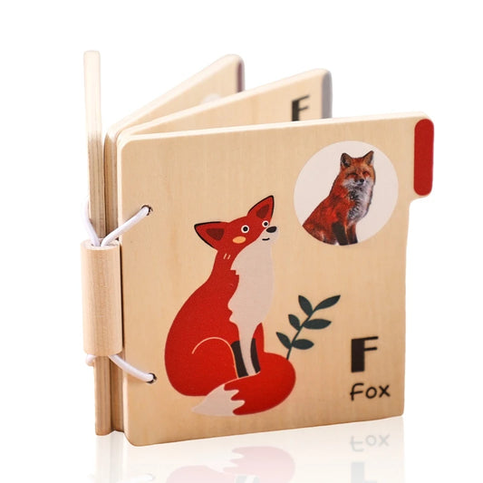 Learning Wooden Animals Book