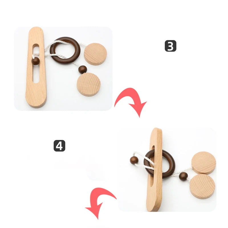 Wooden Lock Brain Teaser (IQ)
