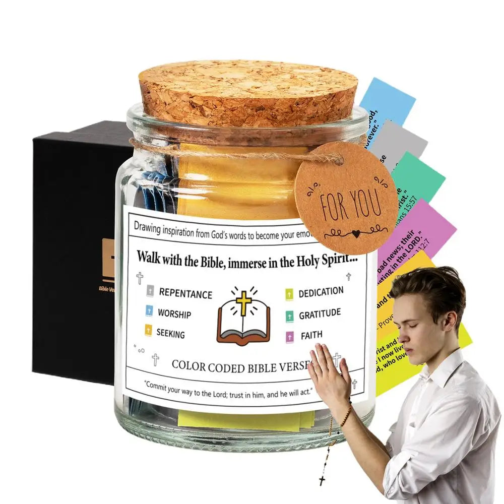 Colorful Bible Verses Jar